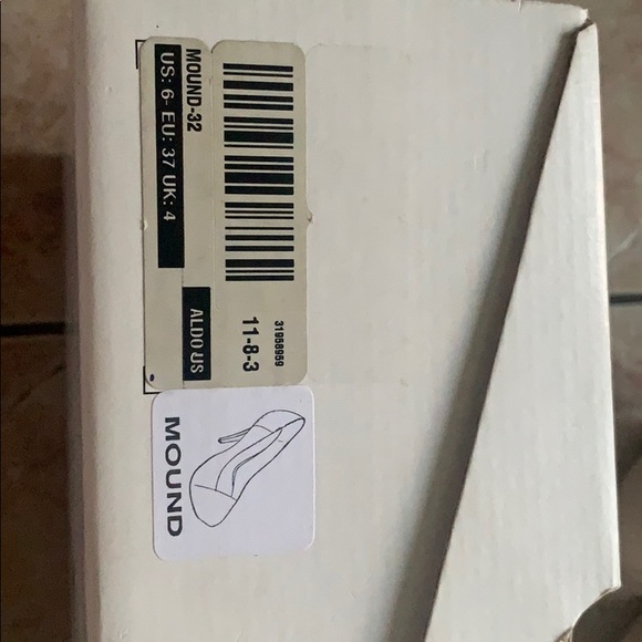 Aldo Mound Heels Shoes Size 6.5 Nude - Picture 10 of 10